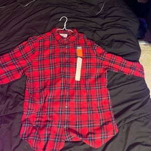 Red and black flanne, cotton